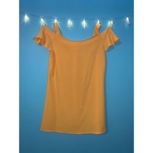 Off the Shoulder Yellow Sundress